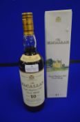 The Macallan 10 Year Old Single Malt Scotch Whisky