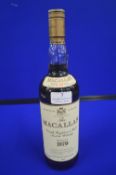 The Macallan 18 Year Old Single Malt Scotch Whisky Distilled in 1970 (unpackaged)