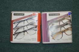 *Two Packs of Foster Grant Reading Glasses +2.50 a