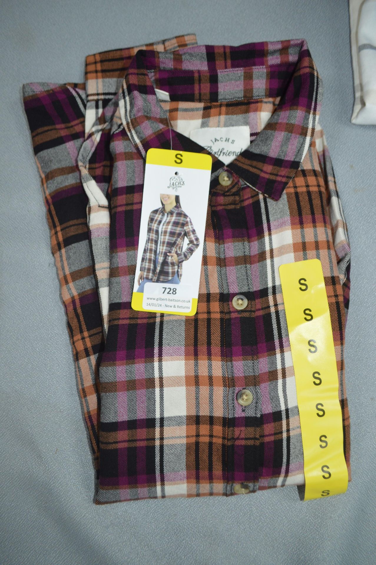 *Jachs New York Checked Blouse Size: S