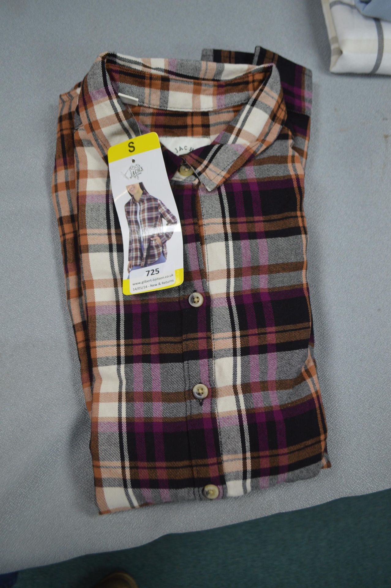 *Jachs New York Checked Blouse Size: S