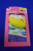 Puma Girl’s Bikini Briefs Size: S 6-7 Years