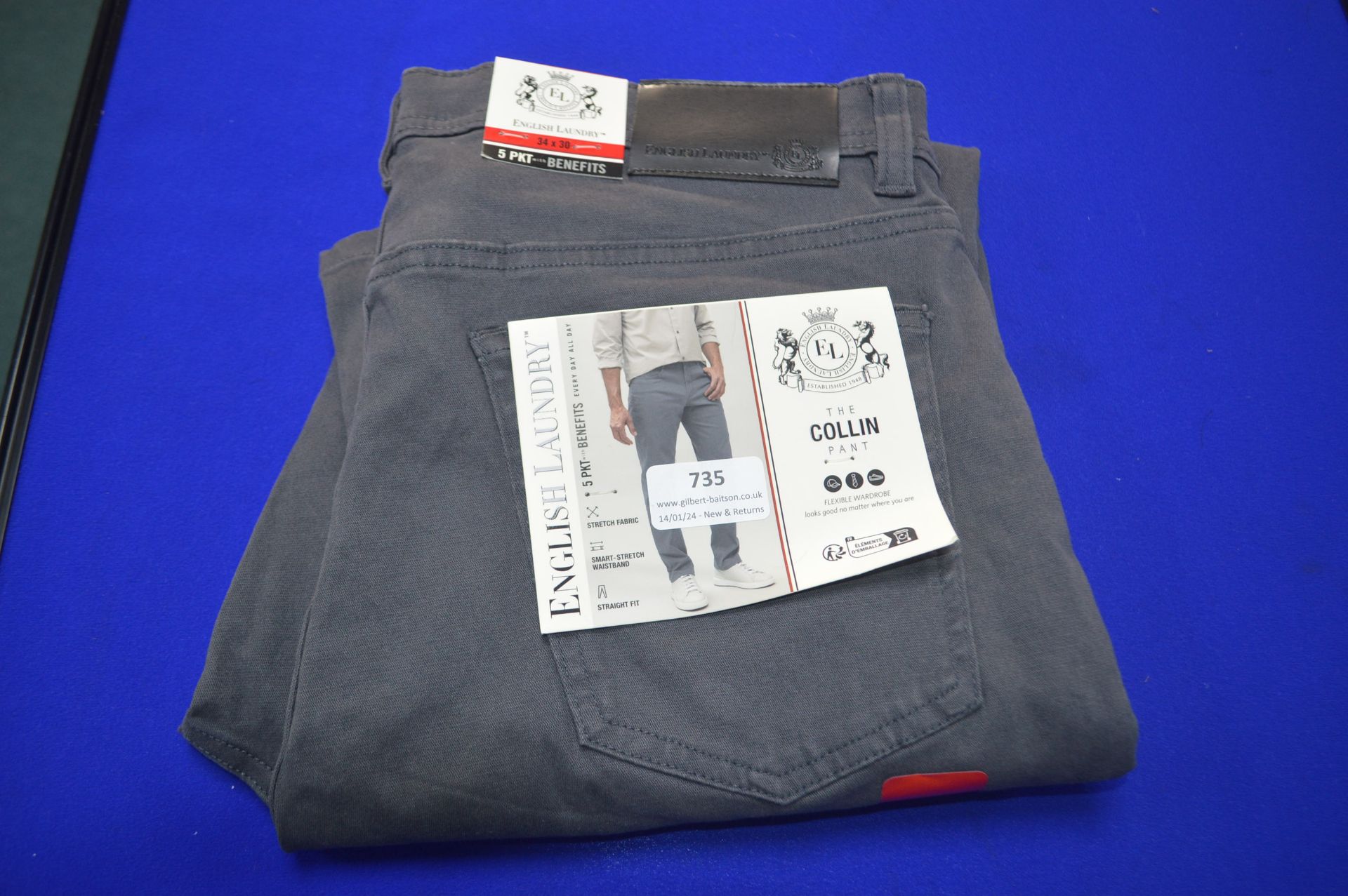 *English Laundry Gent’s Collin Pants Size: 34x30