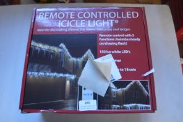 *Remote Control LED Icicle Lights