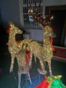 *Set of Three LED Deer Family Christmas Display