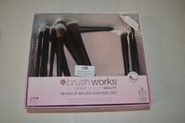 *Brushworks Makeup Brush and Bag Set