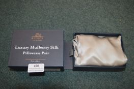 *Pair of Bedeck Luxury Mulberry Silk Pillow Cases