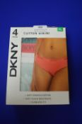 *Four Packs of DKNY Women’s Cotton Bikini Briefs Size: XL