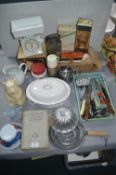 Vintage Kitchenalia, Tins, Cutlery, etc.