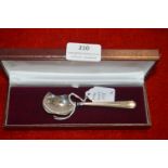 Hallmarked Sterling Silver Christening Spoon - She