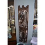 Carved Wooden Animal Wall Plaque