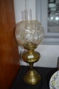 Edwardian Brass Oil Lamp