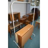 Clothes Rail and a Drop Leaf Table