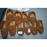 Six Pairs of Kid's Moccasins