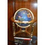 Brass Gemstone Style Oscillating Globe