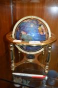 Brass Gemstone Style Oscillating Globe