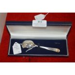 Hallmarked Sterling Silver Christening Spoon - She