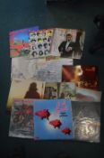1970's Rock LP Records Including Pink Floyd, Yes,