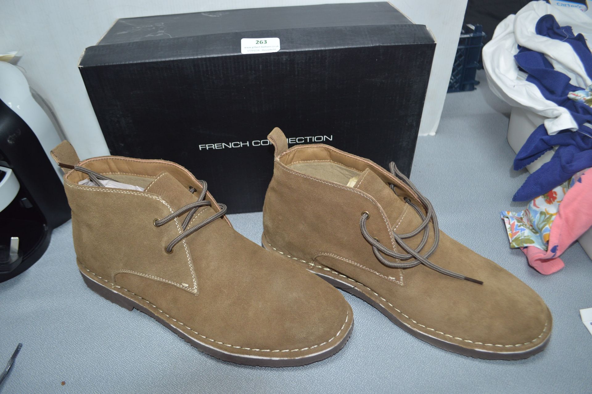 French Connection Men's Suede Ankle Boots Size: 10