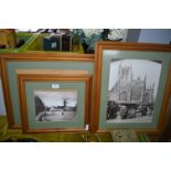 Four Framed Reproduction Hull and Area Photographs