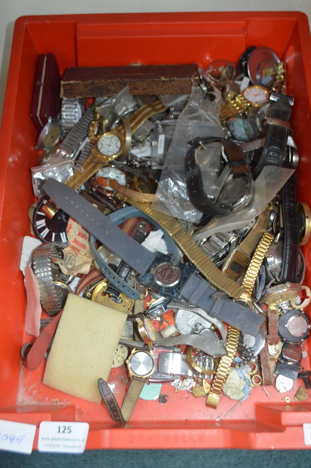 Assorted Wristwatches and Parts for Spares and Rep