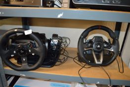 *Logitech Xbox Steering Wheel and Pedals, and Another for PlayStation