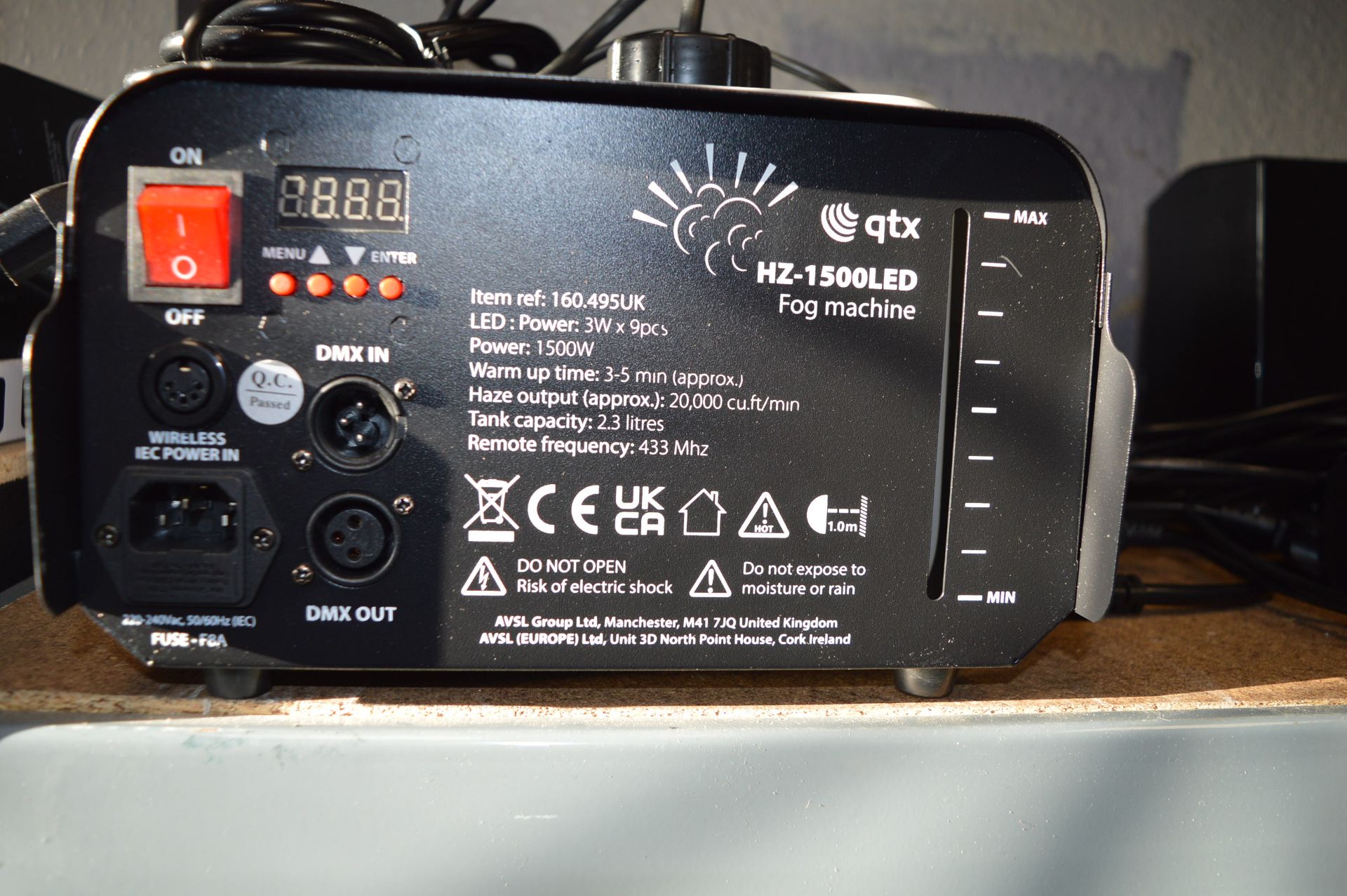 *QTX HZ-1400 LED Fog Machine - Image 3 of 3