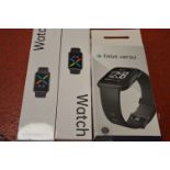 *Two Opel Watch 3 Digital Watches, and a Fit Bit Versa Fitness Watch