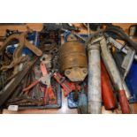 Grease Guns, Cable Strippers, Clamps, Angle Grinder, Spanners, etc.