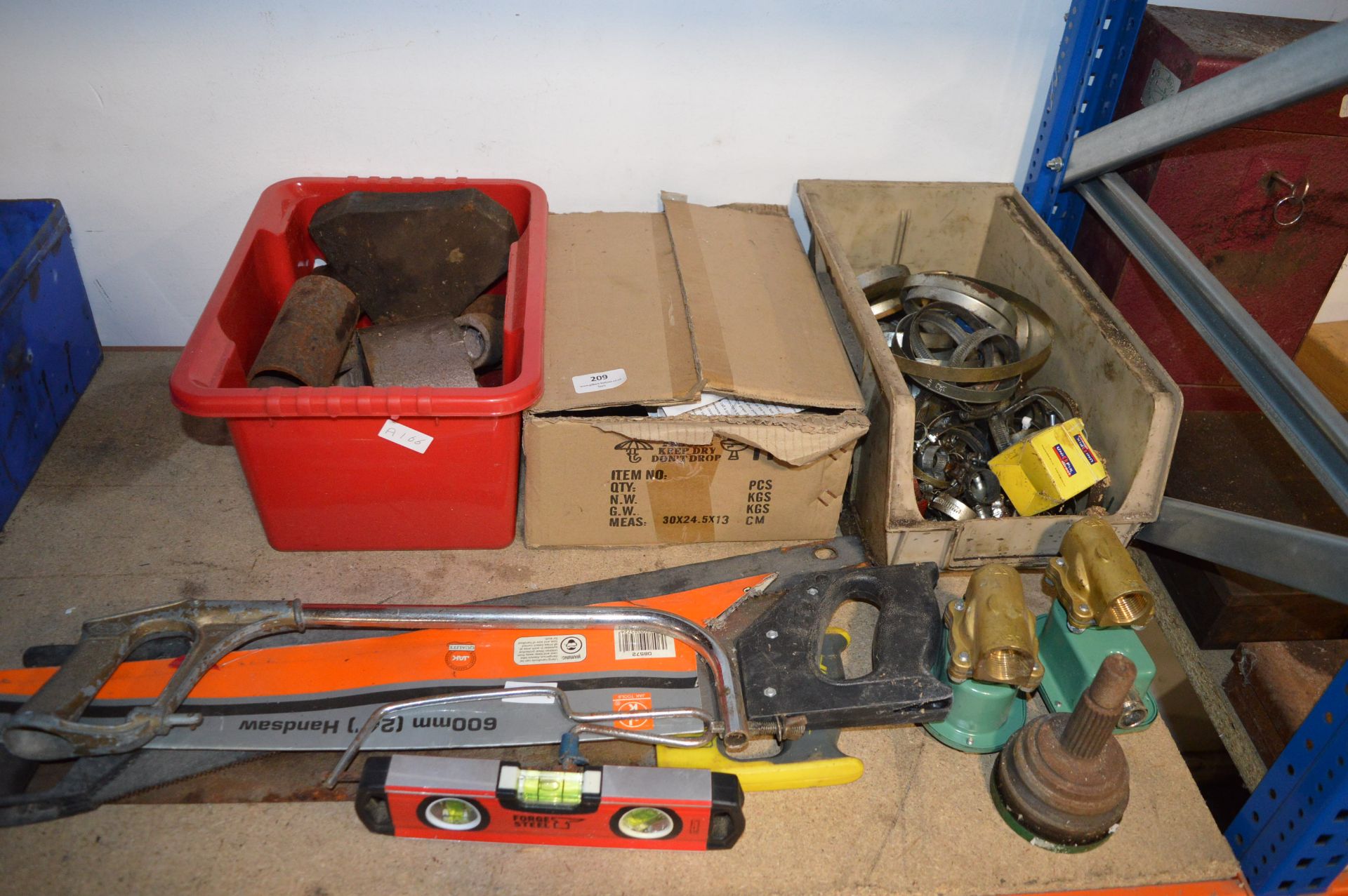 Saws, Spirit Level, Light, etc.