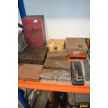 Mixed Lot Including Safe Box, Vernier, Hydraulic Nut Splitter, Router Buts, etc.