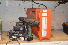 *Hitachi Drill with Two Battery Chargers and Batteries, and a Toolbox