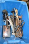 Box of Assorted Tools Including Chisels, Driver Set, Spanners, Hammers, etc.