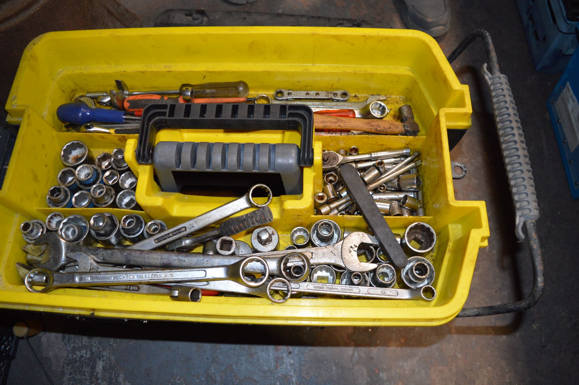 Stanley Box Containing Assorted Tools Including Spanners, Ratchets, Screwdrivers, etc. - Image 4 of 7