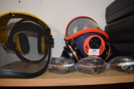 Chainsaw Face Shield with Earmuffs and a Dust Mask