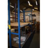 *Three Bays of Planned Storage Systems Ltd Medium Duty Shelving 60x180cm x 246cm high (each bay)