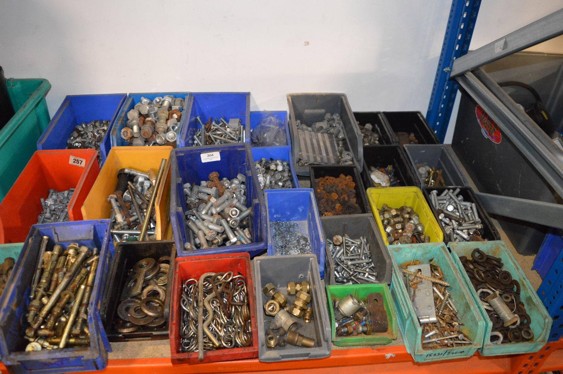 Mixed Lot Including Bolts, Screws, Wall Fixings, etc.