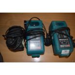 Two Makita and One Other Battery Chargers