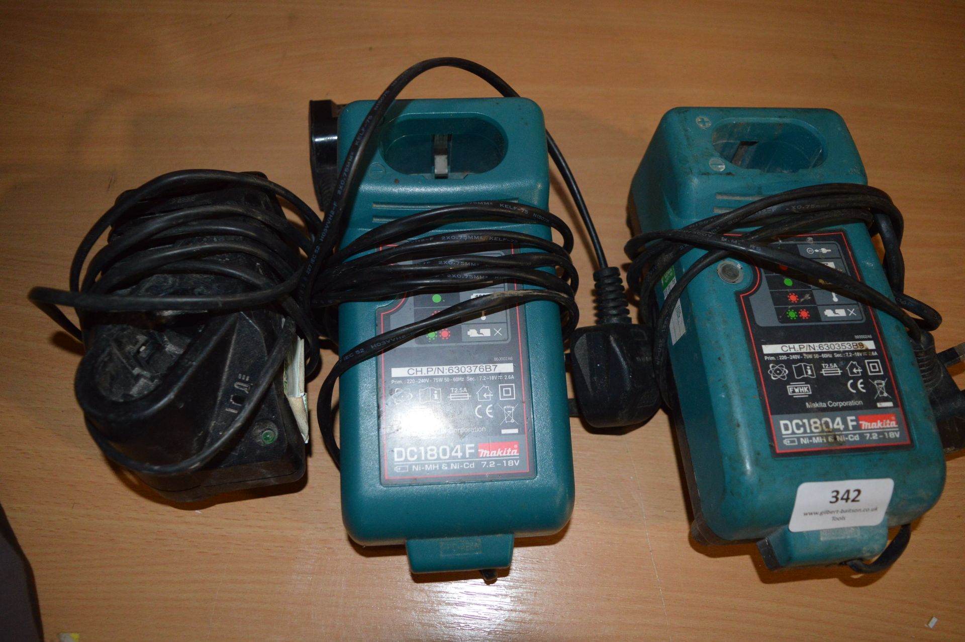 Two Makita and One Other Battery Chargers