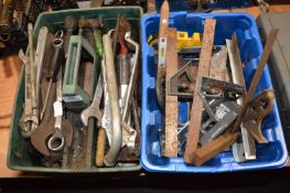 Mixed Lot of Tools Including Wrenches, Hammers, Levels, etc.