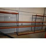 *Three Bays of Metalux Boltless Racking 7515 270x90cm x 3m high Comprising Four Uprights and