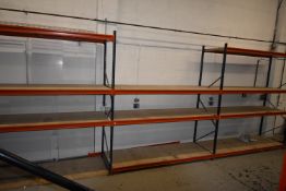 *Three Bays of Metalux Boltless Racking 7515 270x90cm x 3m high Comprising Four Uprights and
