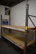 One Bay of Dexion Speed Lock Racking 90x270cm x 240cm high Comprising Two Uprights and Four Beams (
