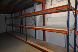 *Three Bays of Metalux Boltless Racking 7515 270x90cm x 2.5m high Comprising Four Uprights and