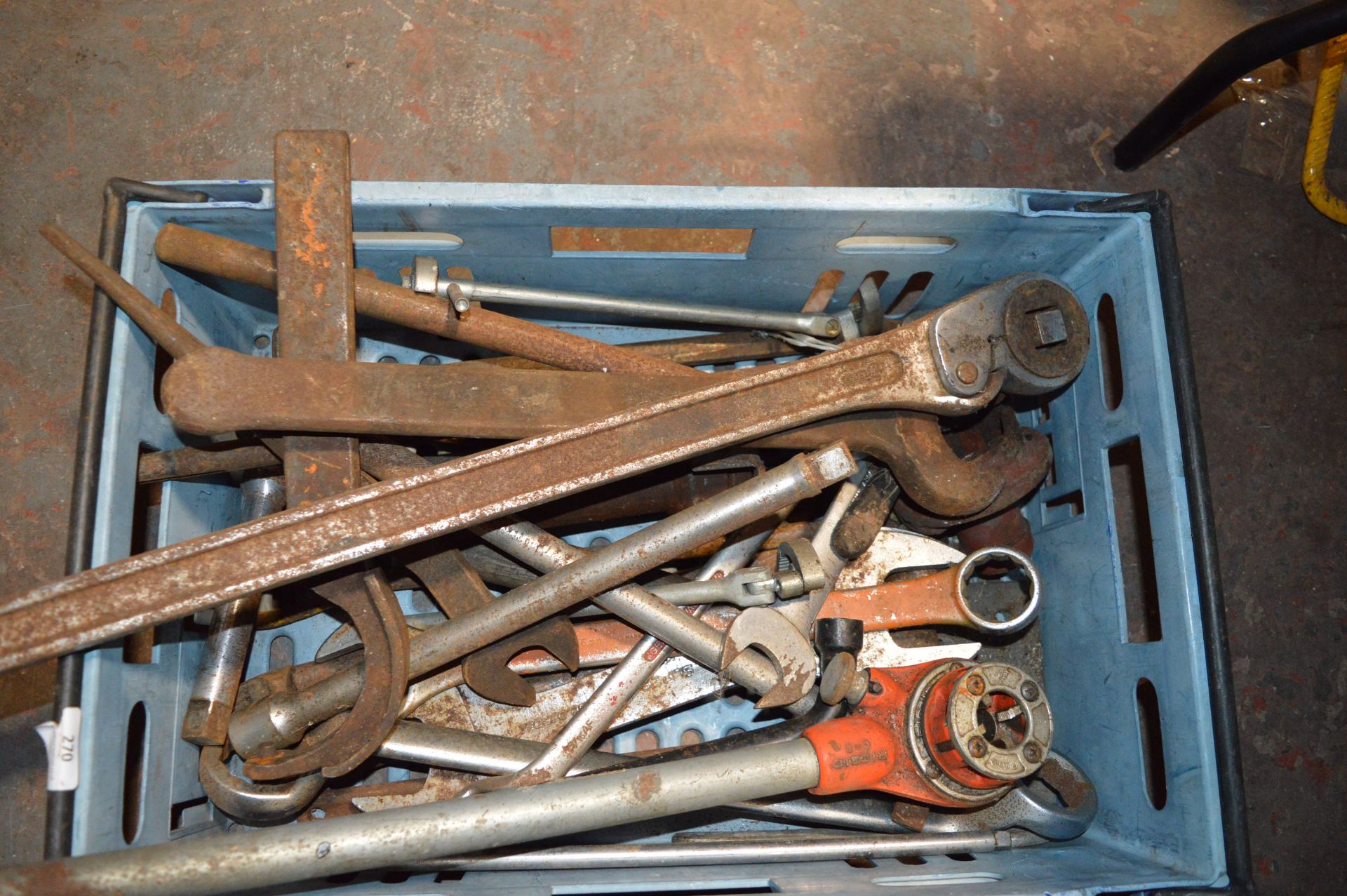 Box of Large Wrenches and Ratchets - Image 2 of 2