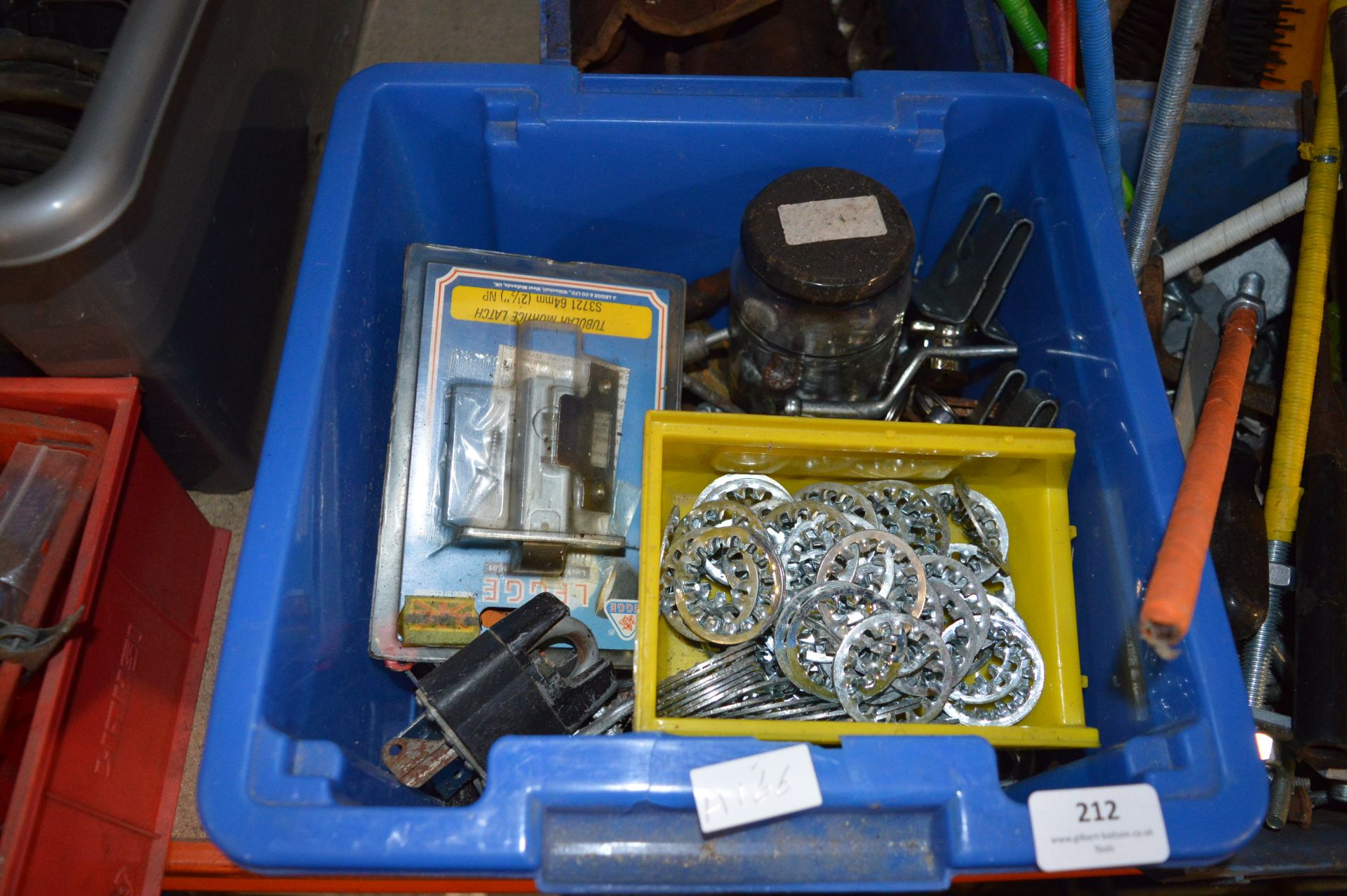 Four Boxes of Locks, Bolts, Brushes, Drill Bits, etc. - Image 2 of 2