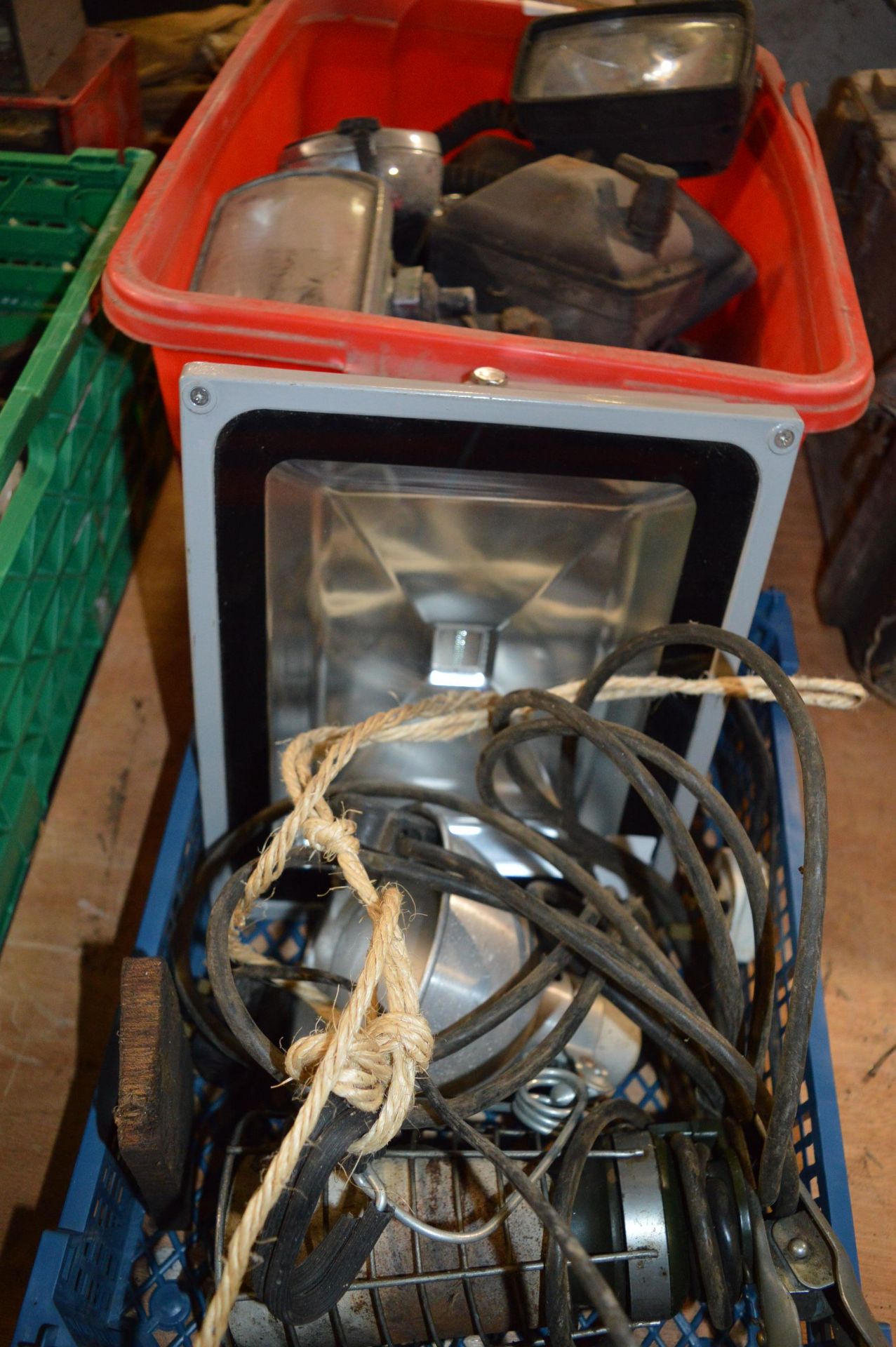 Two Boxes of Various Outdoor Lighting