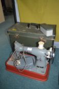 Vintage Jones Electric Sewing Machine with Case