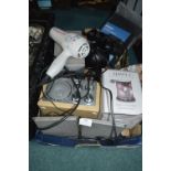 Electrical Items Including Radio, Hair Dryer, etc.