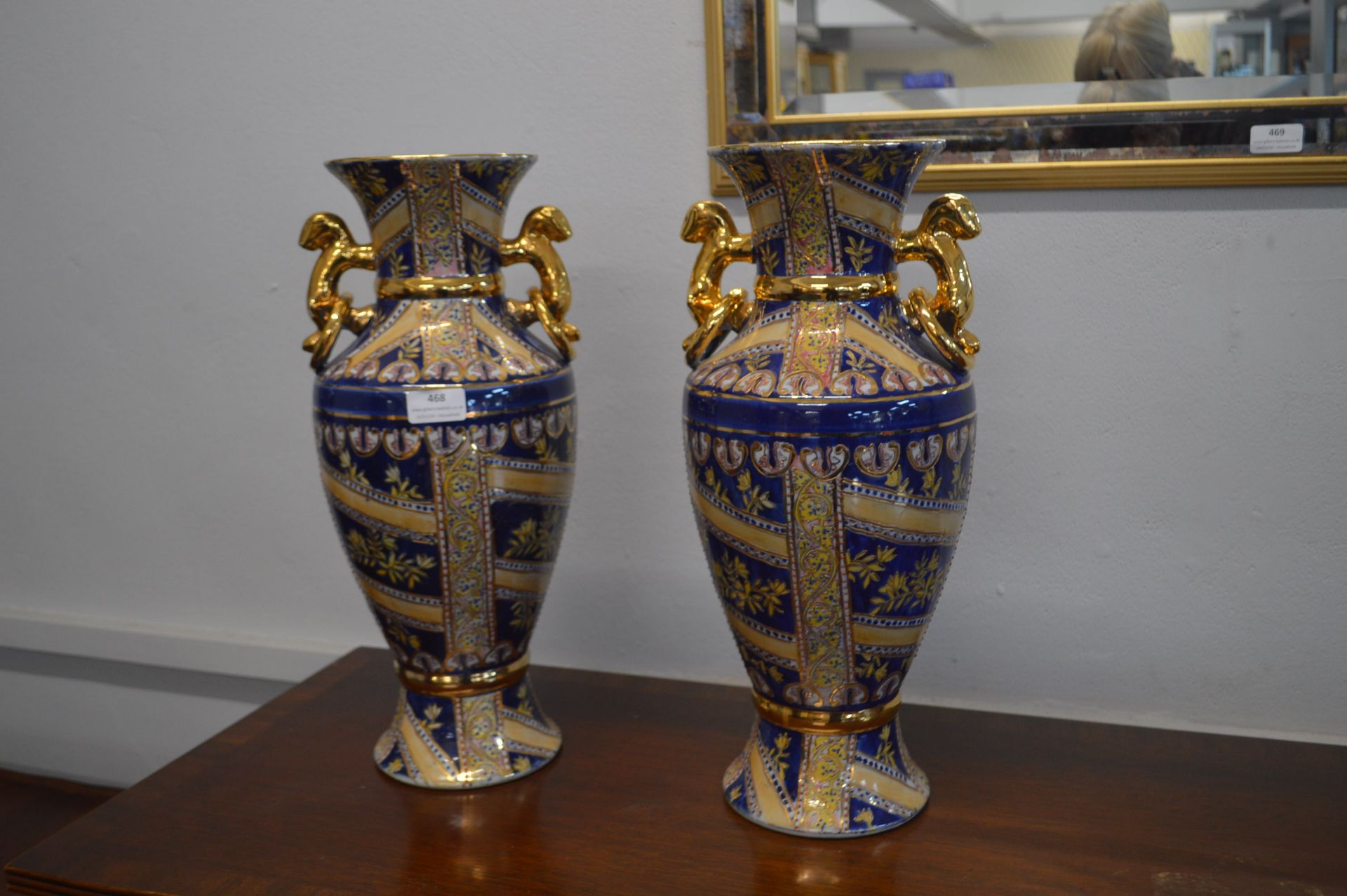 Pair of Large Decorative Urns